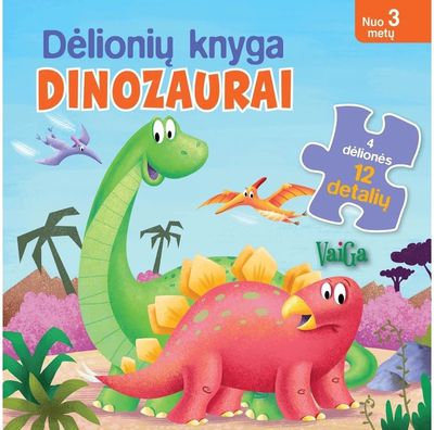 Dėlionių knygelė. Dinozaurai