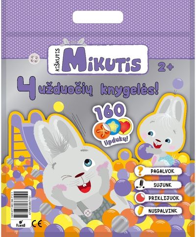 Kiškutis Mikutis.Violetinis rinkinys