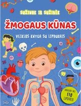 Žmogaus kūnas: veiklos knyga su lipdukais