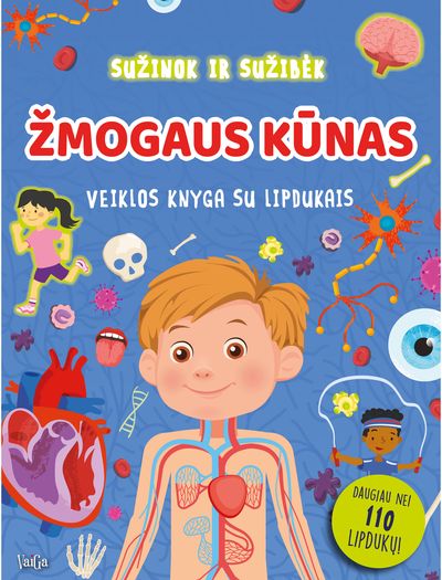 Žmogaus kūnas: veiklos knyga su lipdukais