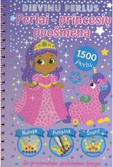 Perlai - princesių puošmena atnia spalvinimo knyga