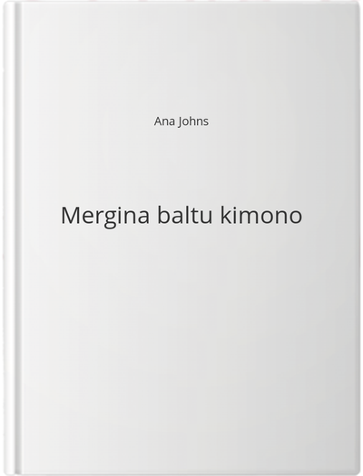 Mergina baltu kimono