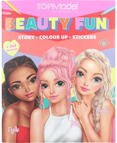 Top Model spalvinimo knyga "Beauty Fun "