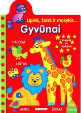 Gyvūnai. Lipink, žaisk ir mokykis.....