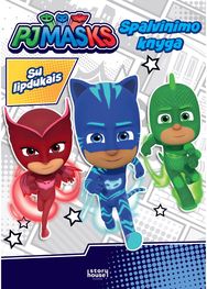 PJ Masks Spalvinimas su lipdukais