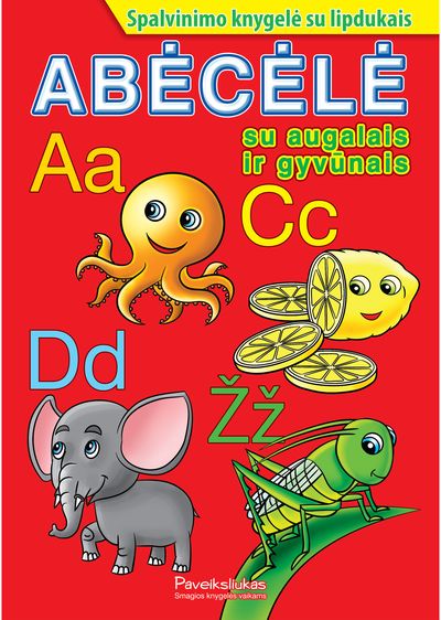 Abėcėlė su augalais ir gyvūnais