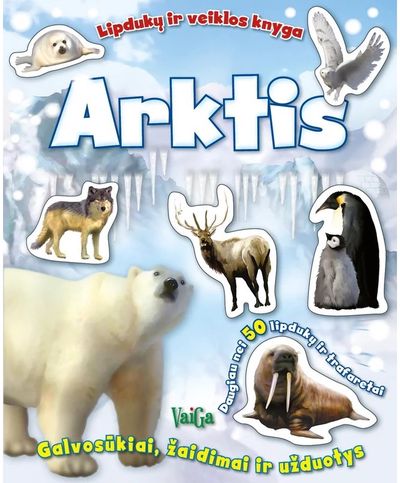 Arktis: lipdukų ir veiklos knyga