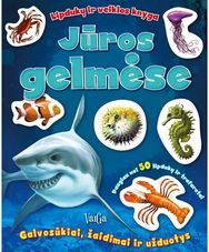 Jūros gelmėse. Lipdukų ir veiklos knyga