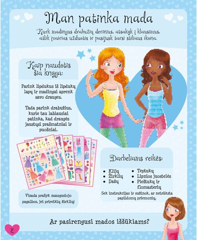 Madų šou. Lipdukų knyga