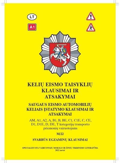 Kelių eismo taisyklių klausimai ir atsakymai M/24
