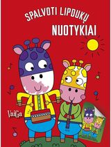 Spalvoti lipdukų nuotykiai. Žirafa