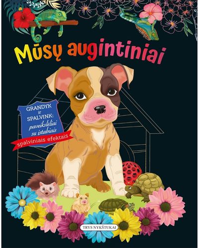 Mūsų augintiniai. Grandyk ir spalvink