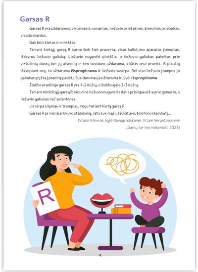R išgirsk, R ištark, R skirk. Metodinės rekomendacijos su užduotimis