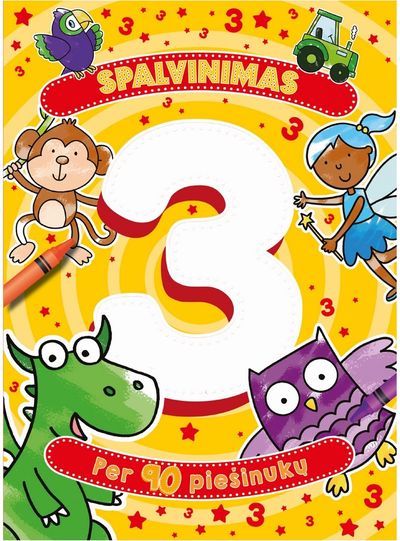 Spalvinimas 3 metų vaikams