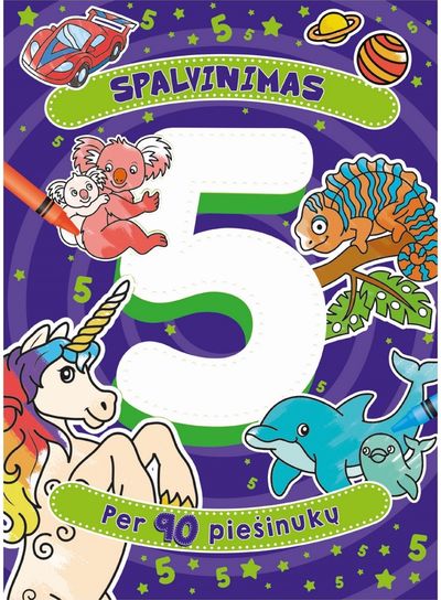 Spalvinimas 5 metų vaikams