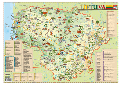 Lietuva. Iliustruotasis žemėlapis vaikams
