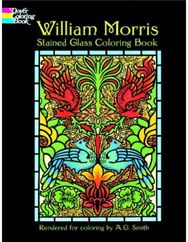 William Morris Stained Glass Coloring Book