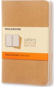Moleskine Ruled Cahier - Kraft Cover (3 Set)