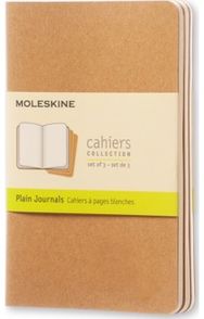 Moleskine Plain Cahier - Kraft Cover (3 Set)