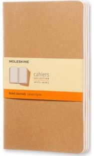 Moleskine Ruled Cahier L - Kraft Cover (3 Set)
