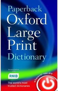 Paperback Oxford Large Print Dictionary