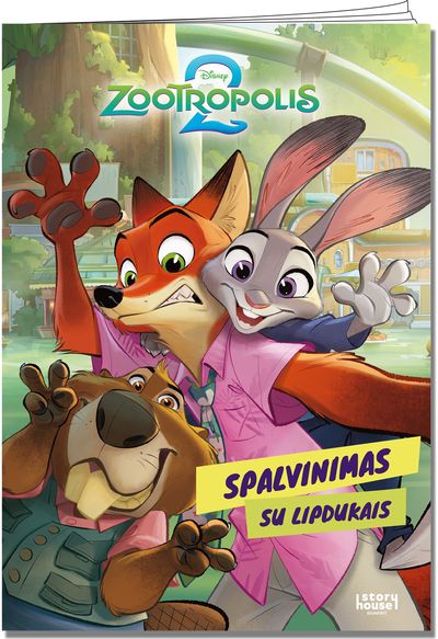 Zootropolis spalvinimas su lipdukais