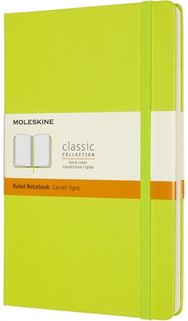 Moleskine Large Ruled Hardcover Notebook: Lemon Green