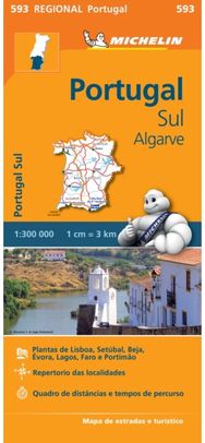 Portugal Sud - Algrave - Michelin Regional Map 593: Map Map