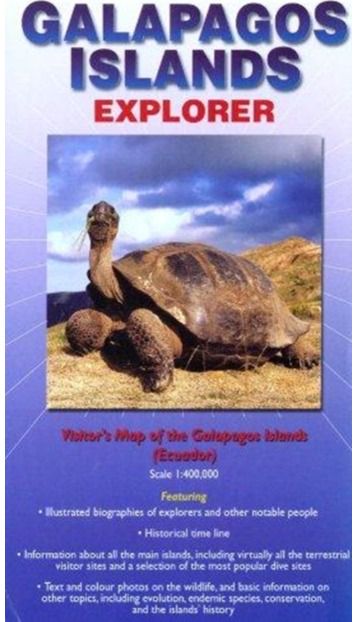 Galapagos Islands Explorer Visitor's Map of the