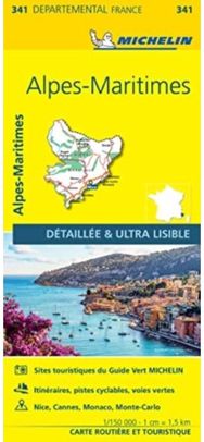 Alpes-Maritimes - Michelin Local Map 341