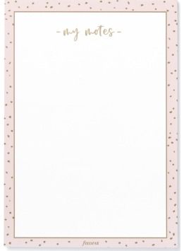 Filofax My Notes A5 Notepad - Confetti