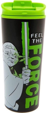 Star Wars (Yoda - Feel The Force) Metal Travel Mug