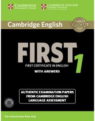 Cambridge English First 1 for Revised Exam from 2015 Students Book Pack (Students Book with Answers and Audio CDs (2)): Authentic Examination Papers from Cambridge English Language Assessment