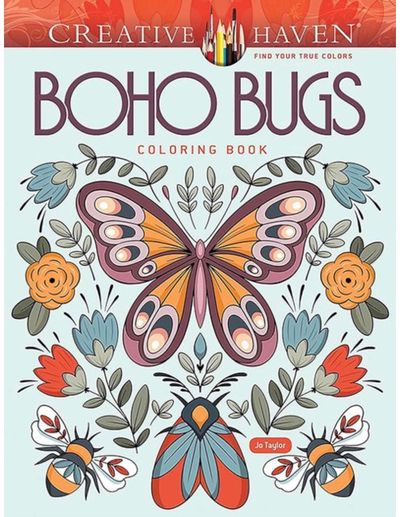 Creative Haven Boho Bugs Coloring Book