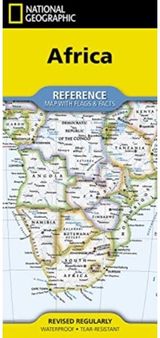 National Geographic Africa Map (Folded with Flags and Facts)