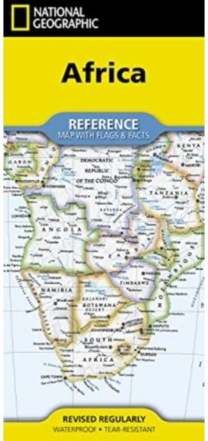 National Geographic Africa Map (Folded with Flags and Facts)