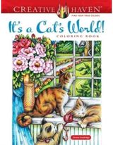 Creative Haven Its a Cats World! Coloring Book
