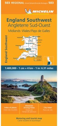 Wales - Michelin Regional Map 503: Map