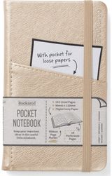 Bookaroo Pocket Notebook (A6) Journal - Gold