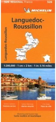 Languedoc-Roussillon - Michelin Regional Map 526