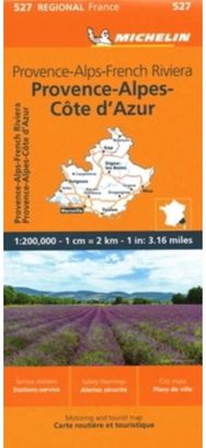 Provence- Alps - French Riviera - Michelin Regional Map 527