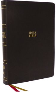 NKJV Holy Bible, Super Giant Print Reference Bible, Brown Bonded Leather, 43,000 Cross References, Red Letter, Thumb Indexed, Co
