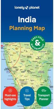 Lonely Planet India Planning Map