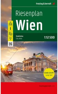 Vienna, giant map, city atlas 1:12,500 1:12,500 scale