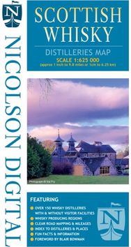 Nicolson Digital Scottish Whisky Distilleries Map