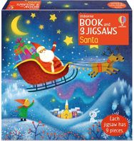 Usborne Book and 3 Jigsaws: Santa