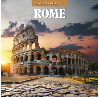 Rome 2025 Square Wall Calendar