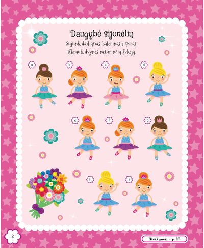 Mano pirmoji balerina. Lipdukų ir veiklos knyga