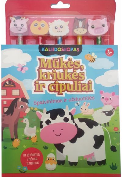 Mūkės, kriukės ir cipuliai. Spalvinimas ir užduotėlės