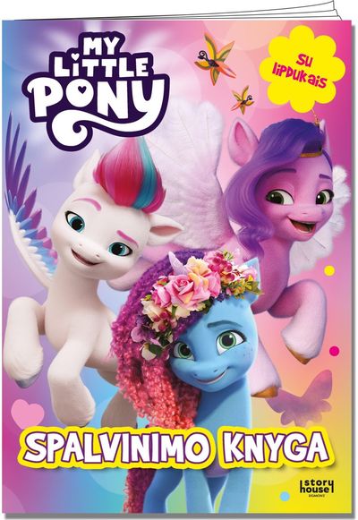 Mažieji poniai. Spalvinimo knyga su lipdukais